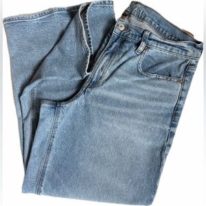 American Eagle Stovepipe High Rise Baggy Jean Size 12R